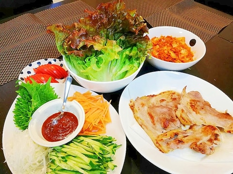 サニーレタス大量消費!我が家のサムギョプサル